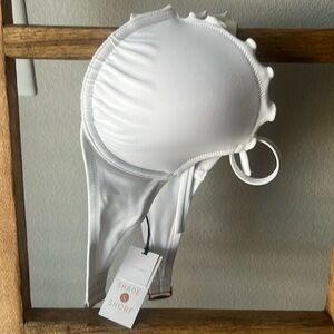 Target Shade & Shore Lightly Lined 32DD White Bathing Suit Top